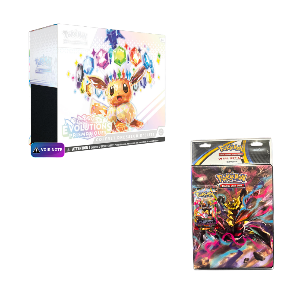 Bundle DUO : ETB Évolution Prismatique + Coffret Portfolio A4 ME2