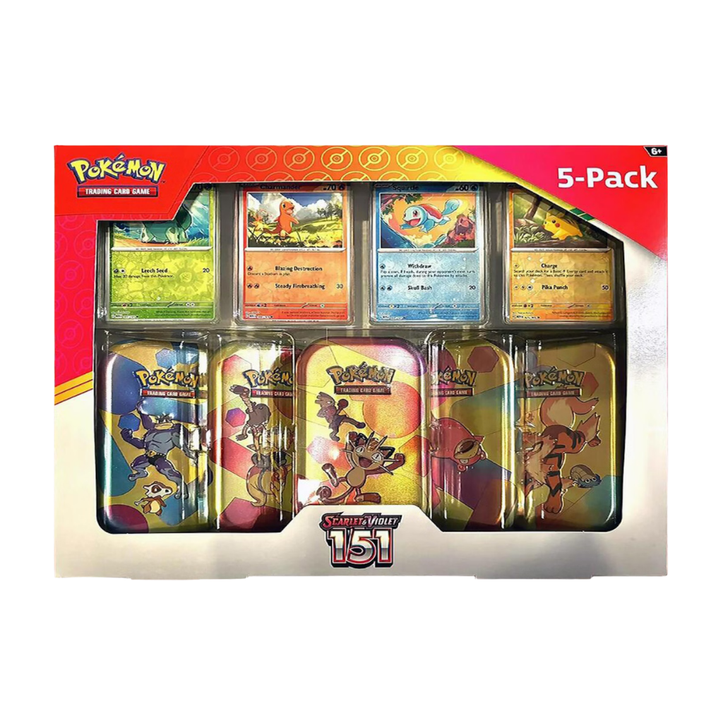 Coffret Costco Pokémon - 5 Mini Tin 151 - EV03.5 - Français