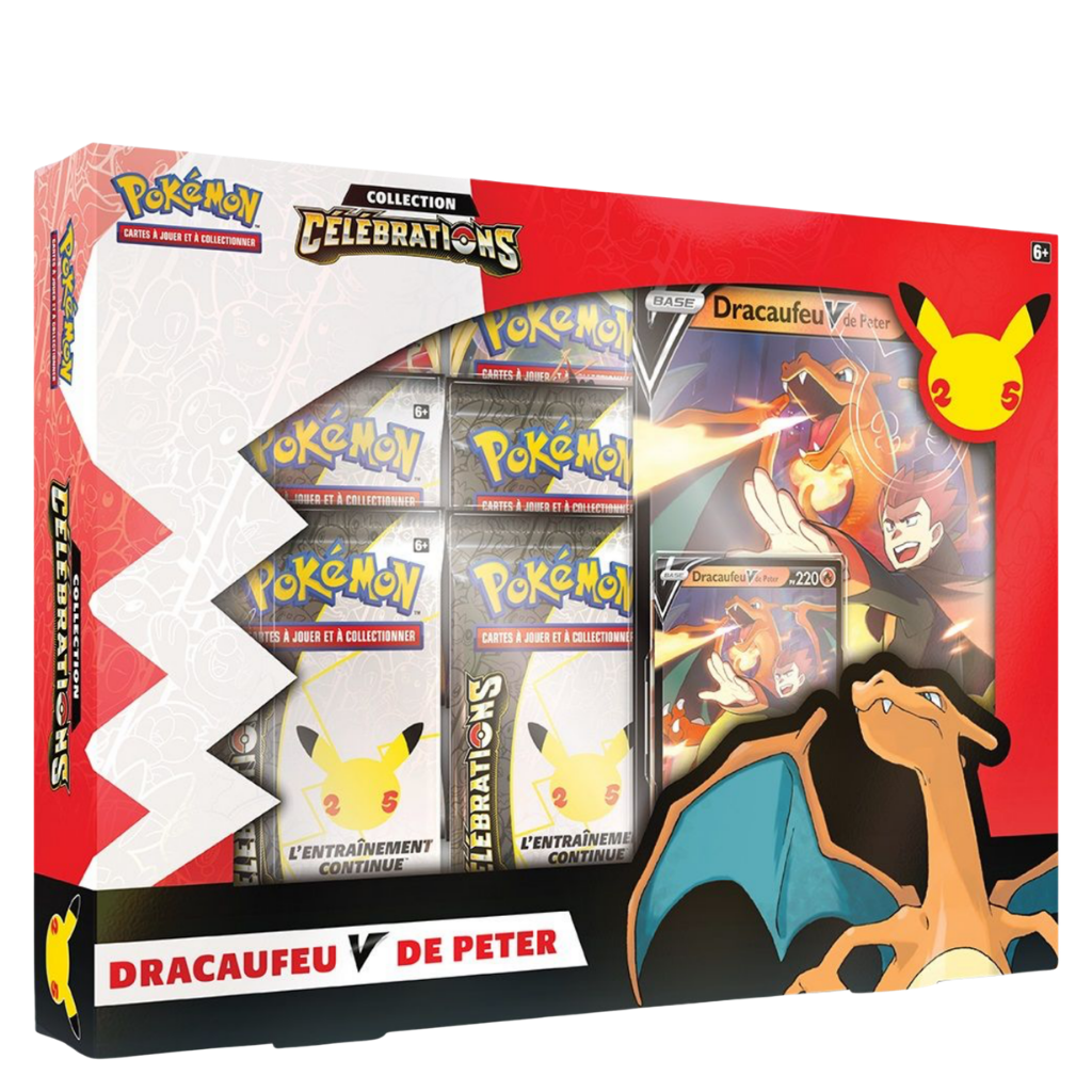 Coffret Dracaufeu-V de Peter - EB7.5 - Collection Célébrations 25 ans