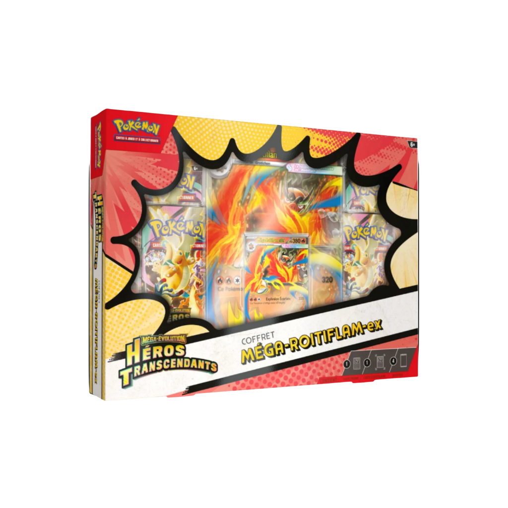 Coffret Pokémon - Méga Roitiflam - Héros Transcendants - ME02.5 - Français