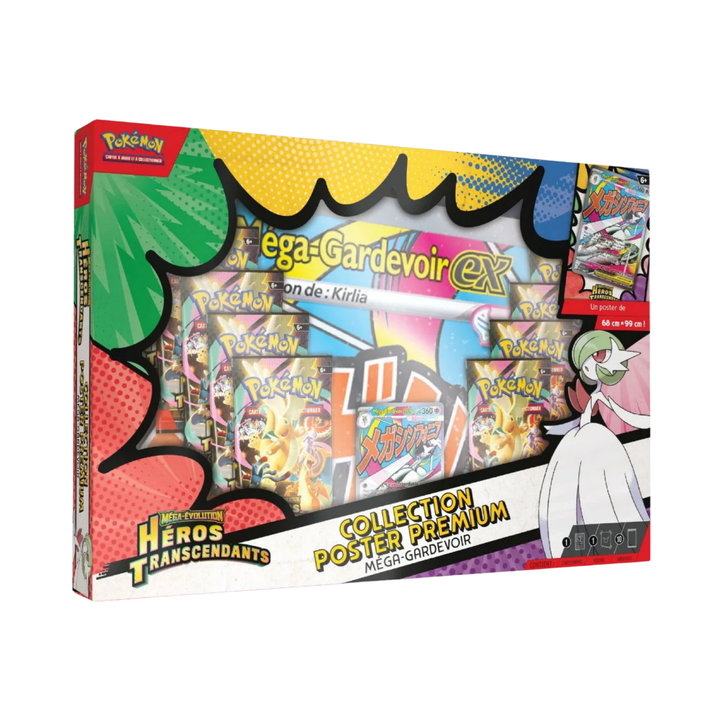 Coffret Poster Premium Pokémon - Méga Gardevoir - Héros Transcendants - ME02.5 - Français