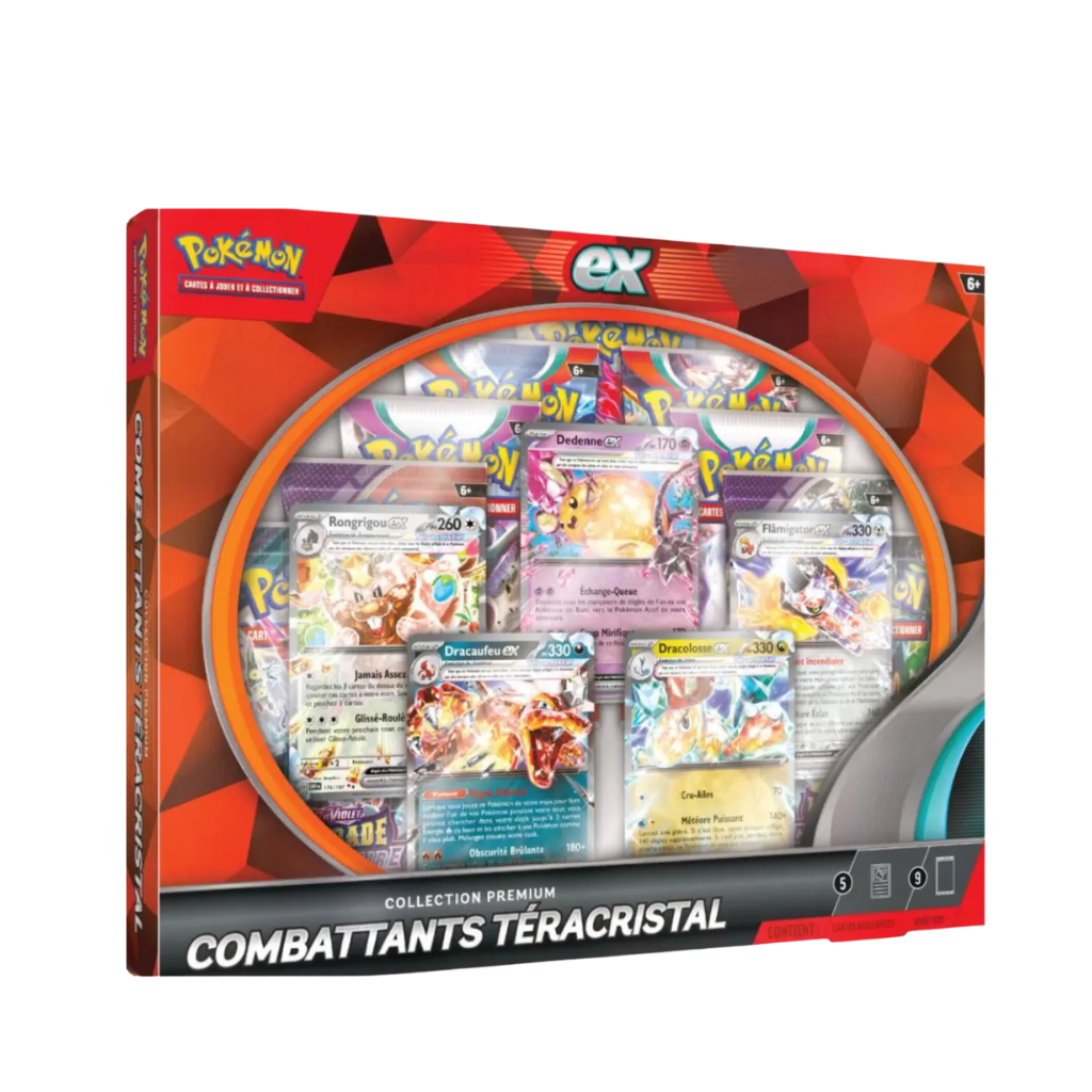 Coffret Premium – Combattants Téracristal – Écarlate & Violet + EB10 – Pokémon JCC – Français