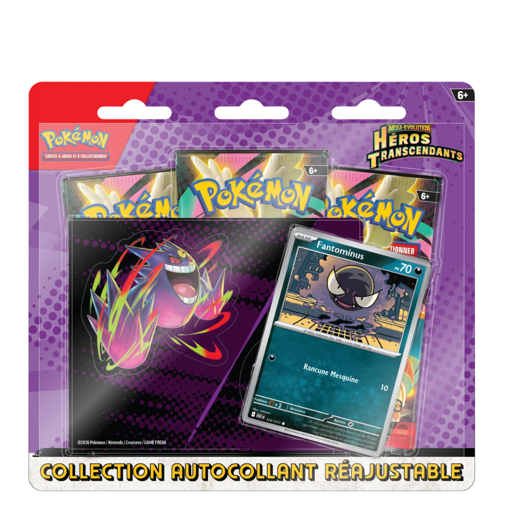 Collection Autocollant Réajustable Méga-Évolution : Héros Transcendants - Fantominus