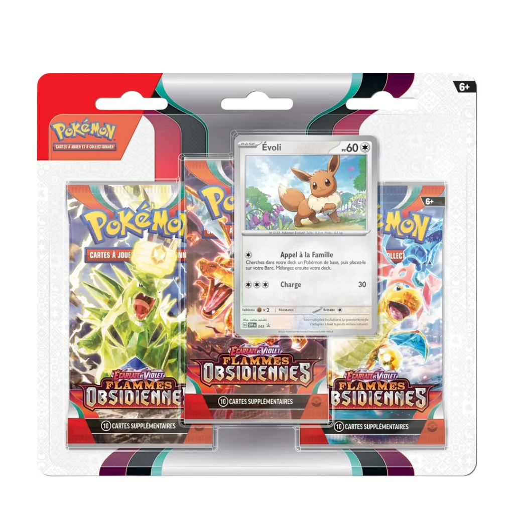 Tripack Pokémon - Flammes Obsidiennes - EV03 - Français