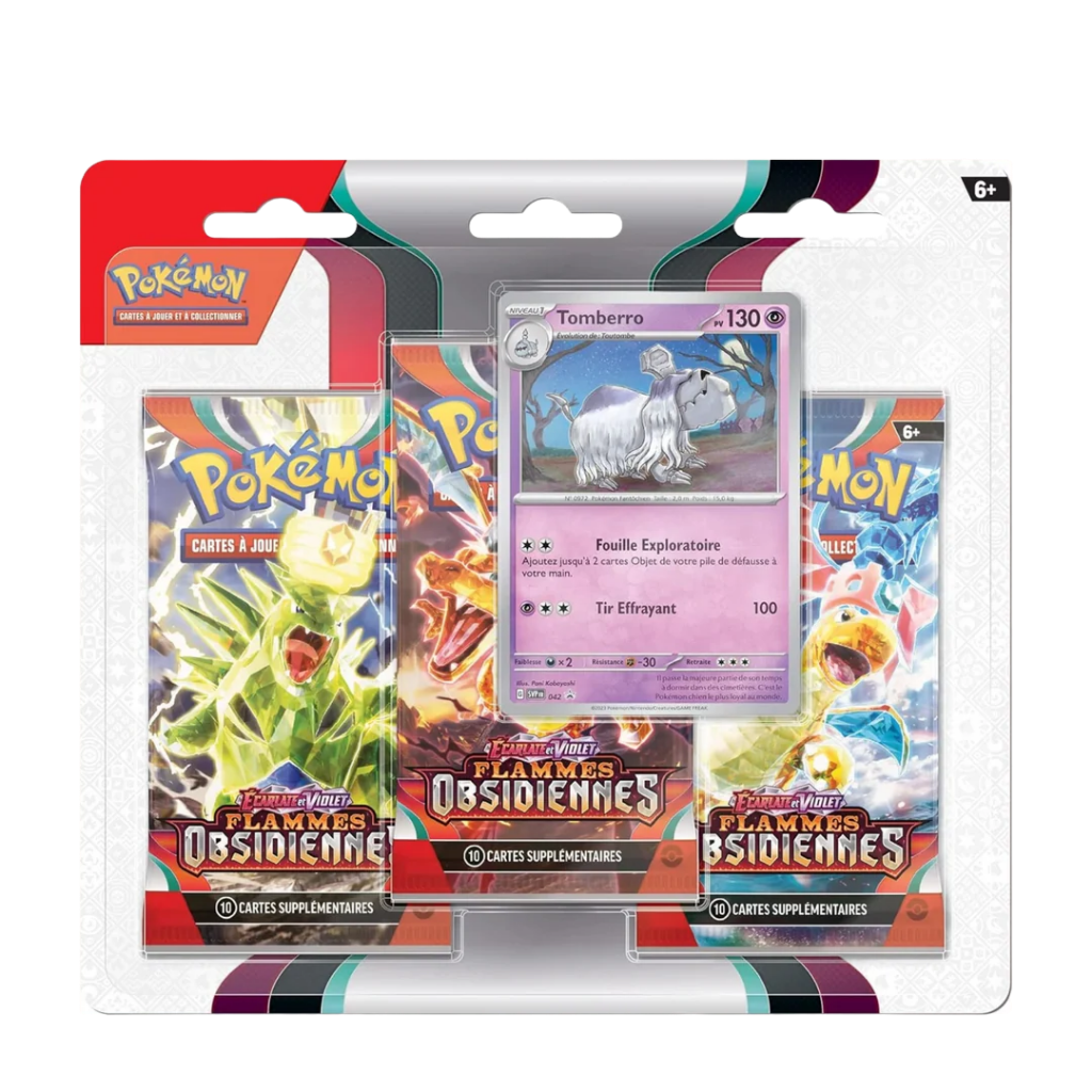 Tripack Pokémon - Flammes Obsidiennes - EV03 - Français